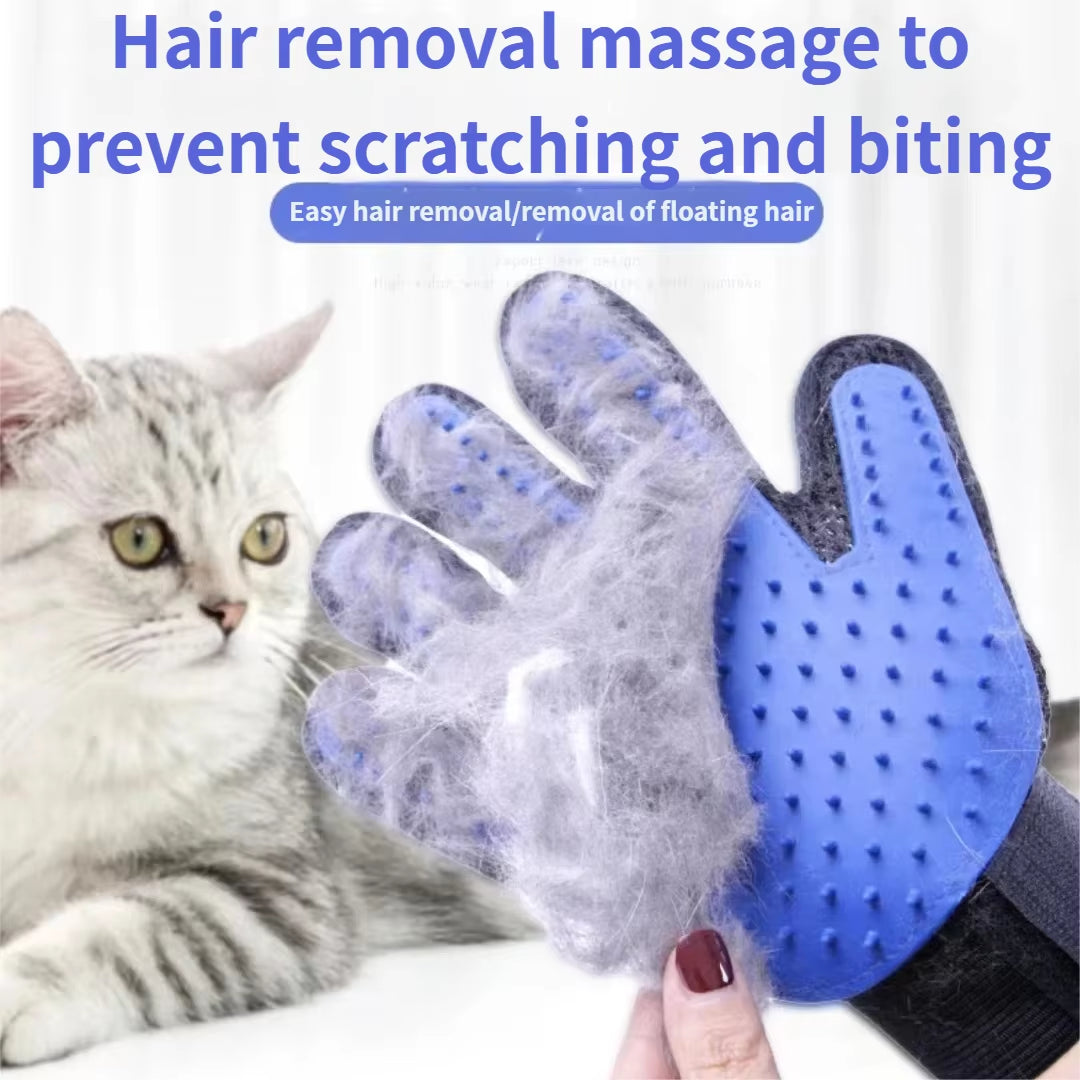 Ultimate Pet Grooming Glove - Deshedding Brush & Massage Tool for Cats and Dogs