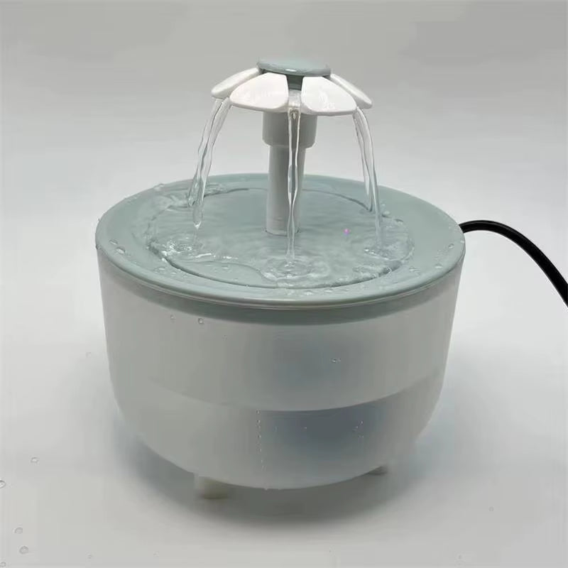 Automatic Pet Water Fountain with USB Filter - Quiet 1200ml Cat Drinking Bowl for Fresh Water Recirculation