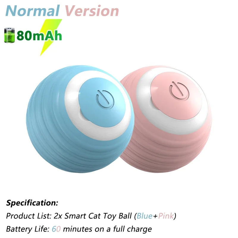 Interactive Electric Rolling Ball for Cats - Smart Rotating Toy for Endless Fun!