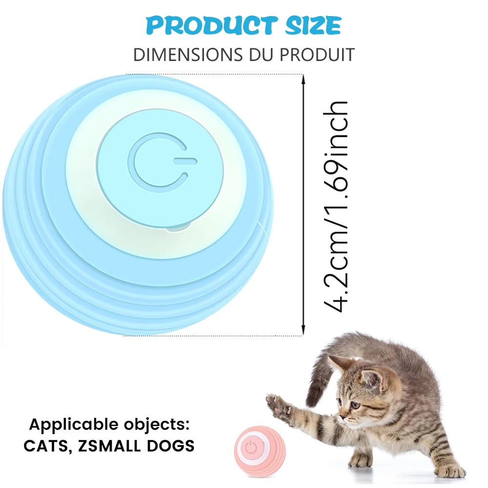 Interactive Electric Rolling Ball for Cats - Smart Rotating Toy for Endless Fun!