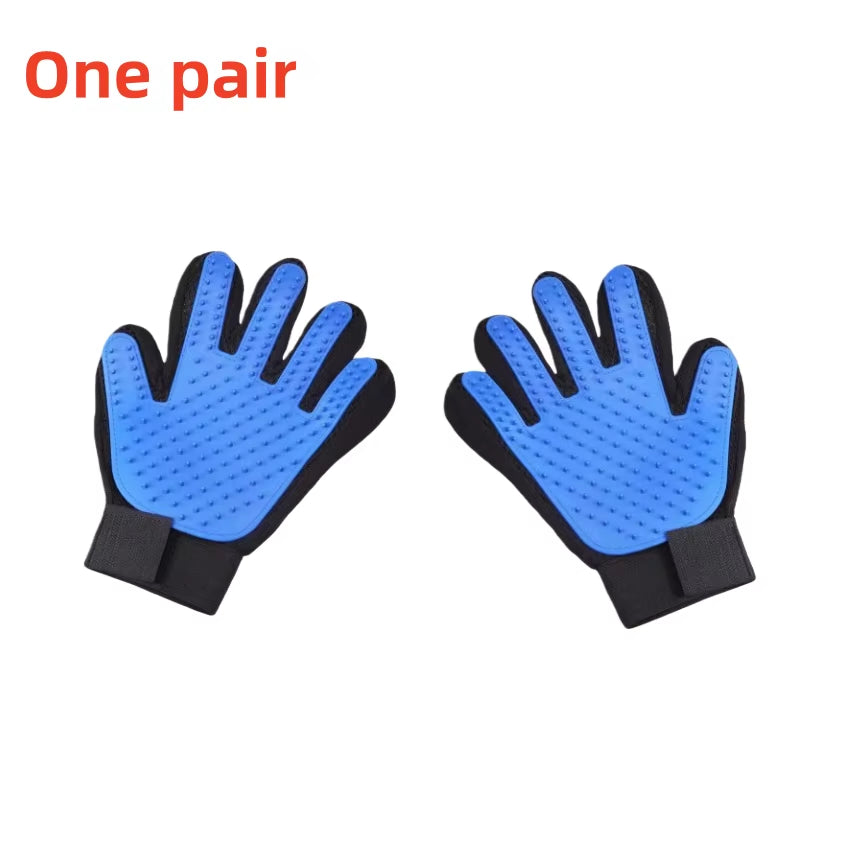 Ultimate Pet Grooming Glove - Deshedding Brush & Massage Tool for Cats and Dogs