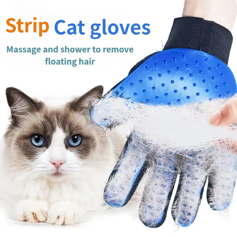 Ultimate Pet Grooming Glove - Deshedding Brush & Massage Tool for Cats and Dogs